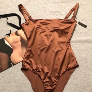 SKIMS Satin Stretch Shapewear Bodysuit
